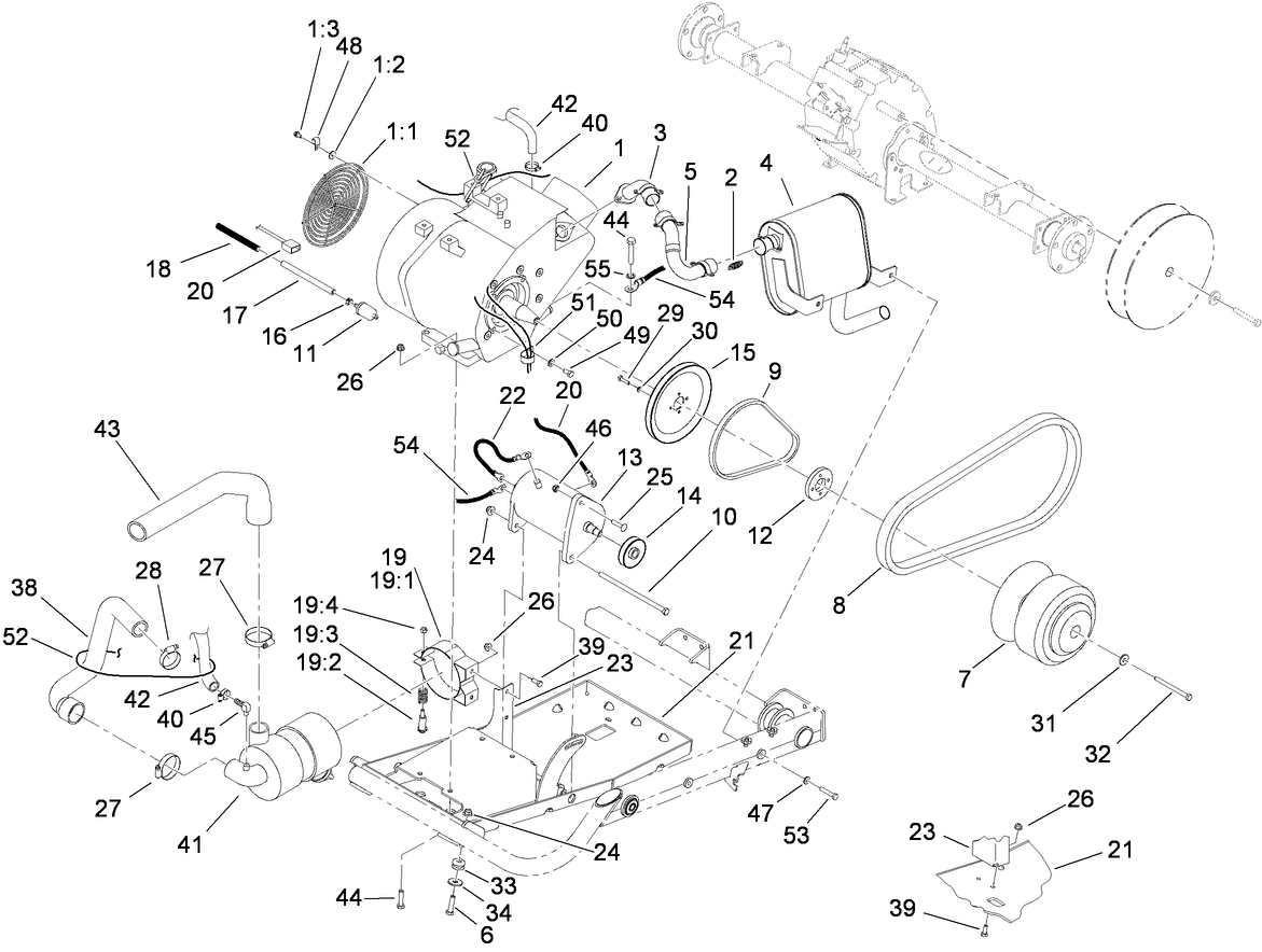 Engine and Clutch Assembly