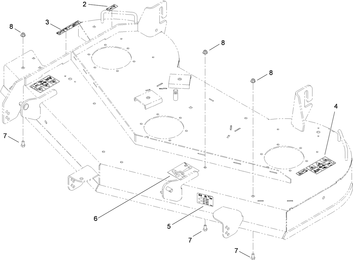 Deck and Decal Assembly No. 117-5374