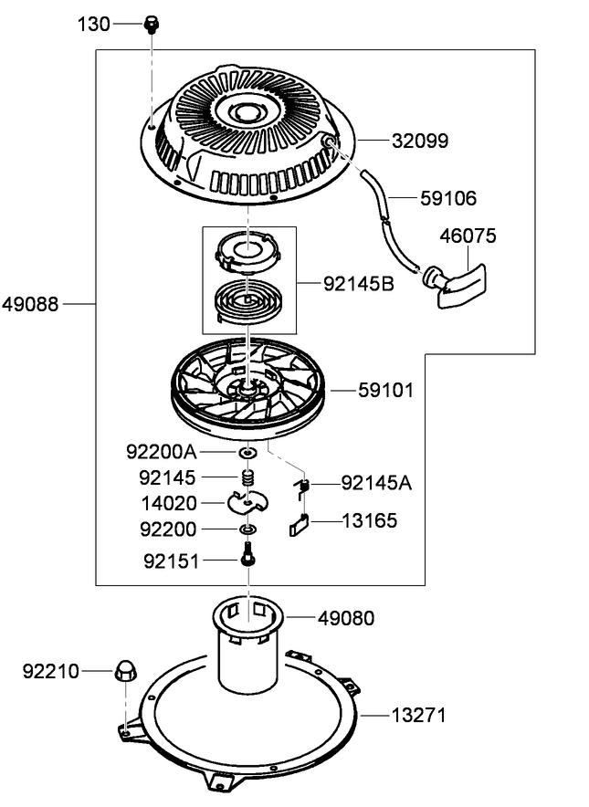 Starter Assembly Kawasaki FH430V-BS35