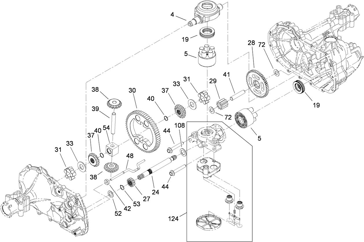 Gear Assembly Transaxle No. 104-1760