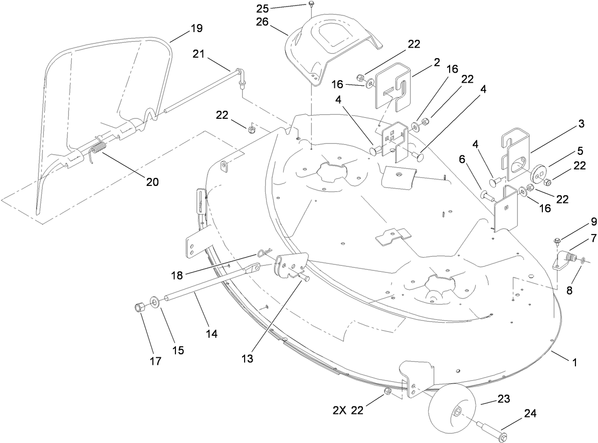 42 Inch Deck Assembly