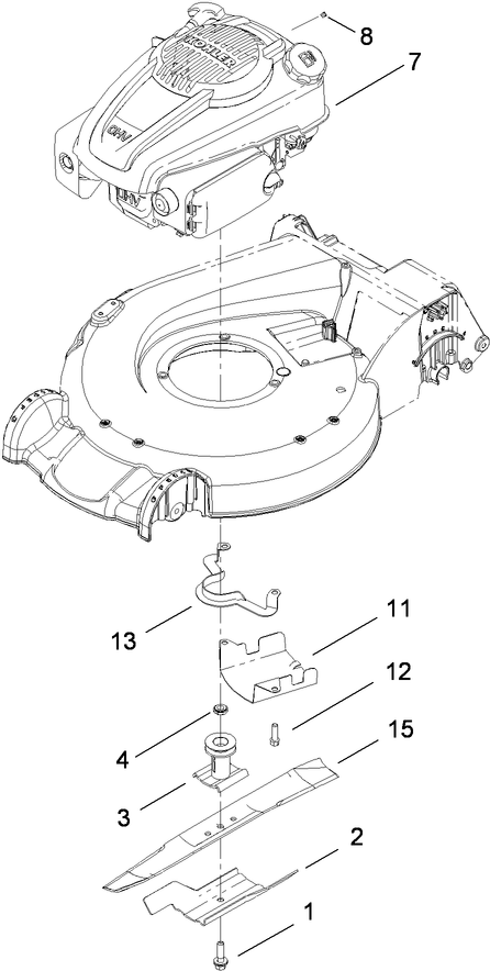 Engine and Blade Assembly