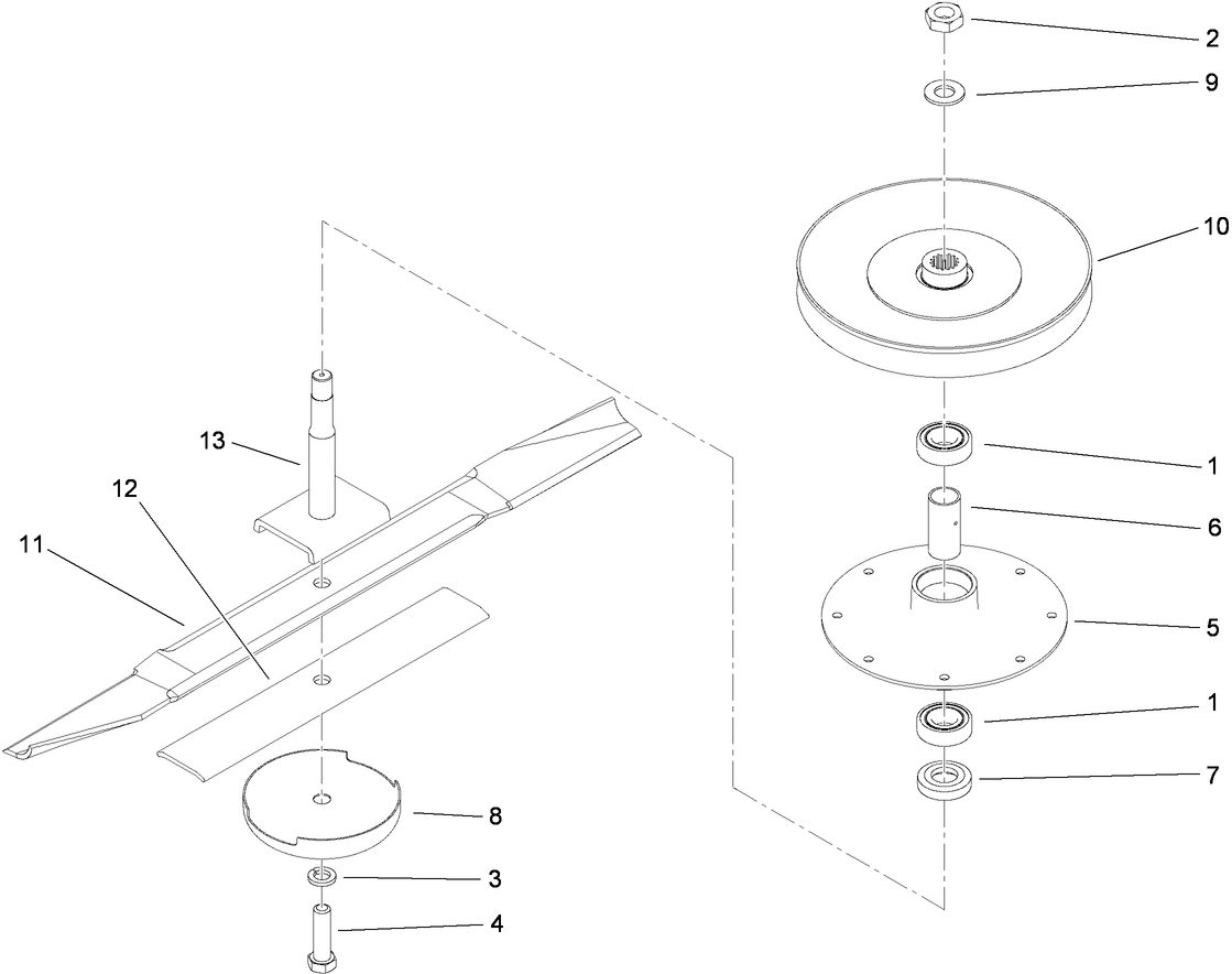 Spindle and Blade Assembly