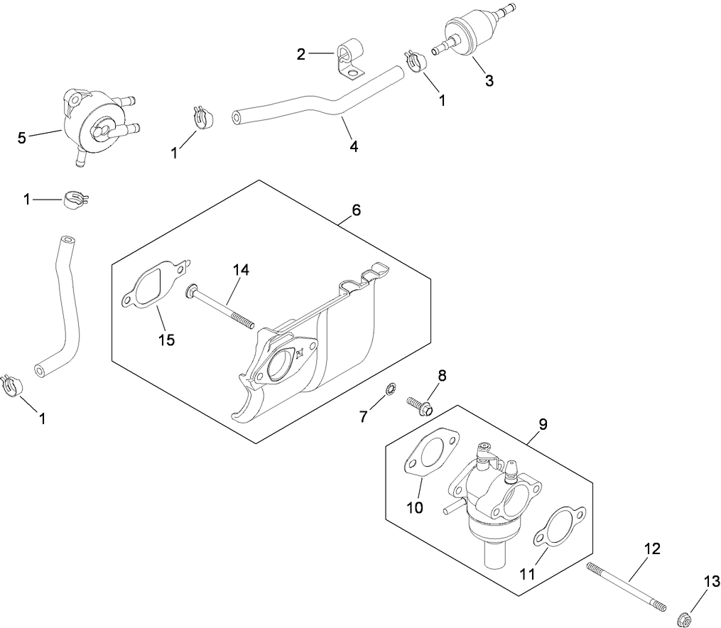 Fuel System Assembly Kohler SV590-0212