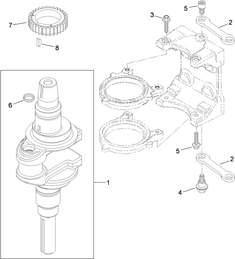 Crankshaft Assembly  Kohler SV610-0211
