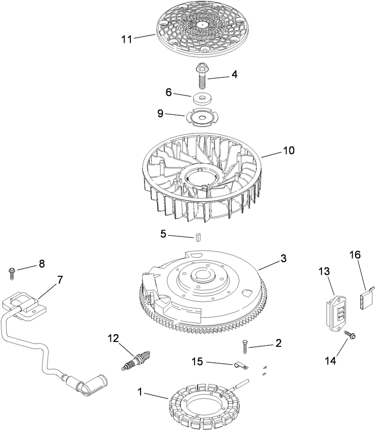 Ignition and Electrical Assembly  Kohler SV610-0211