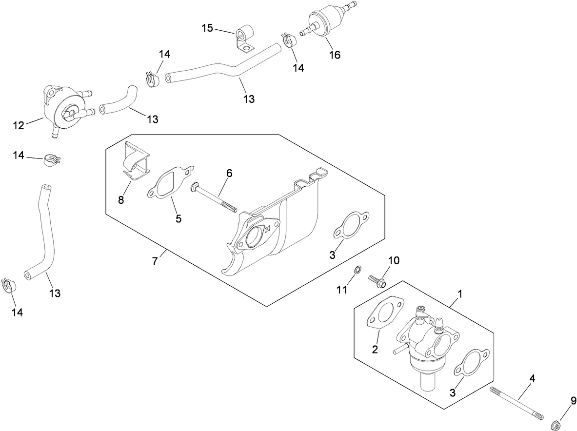 Fuel System Assembly  Kohler SV610-0211