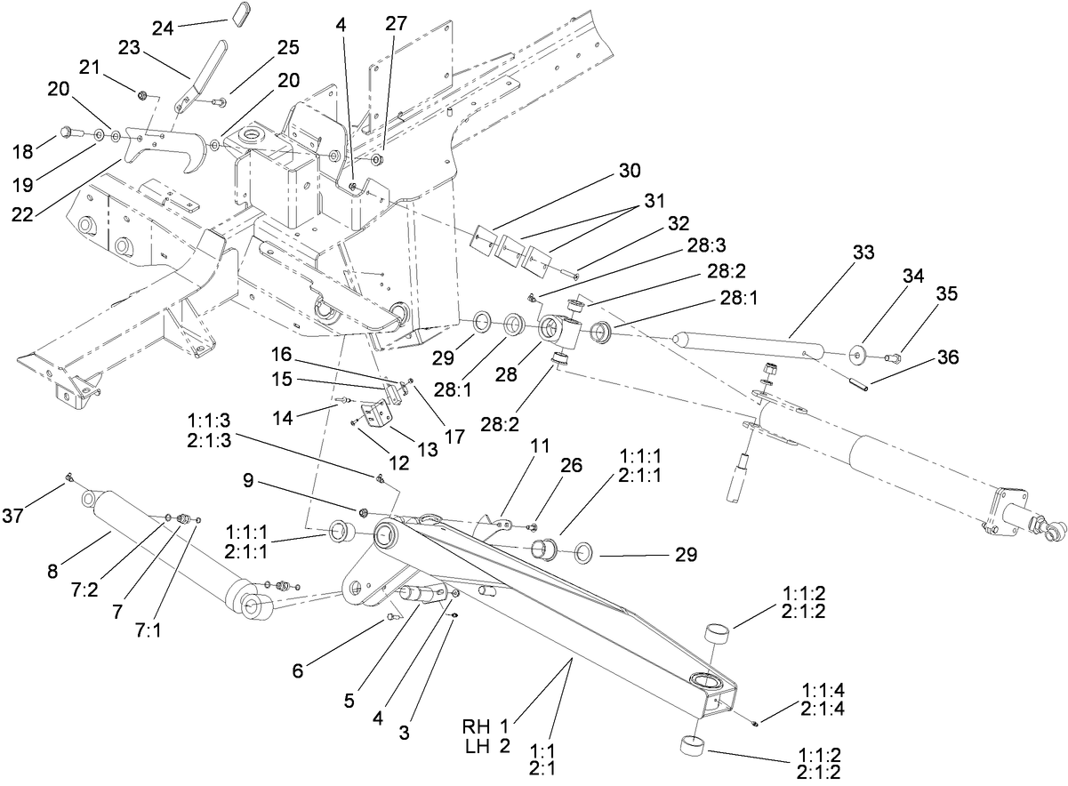 Wing Lift Arm Assembly