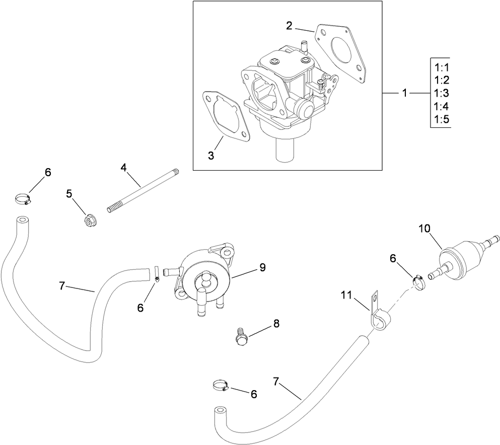 Fuel System Assembly Kohler SV720-0039