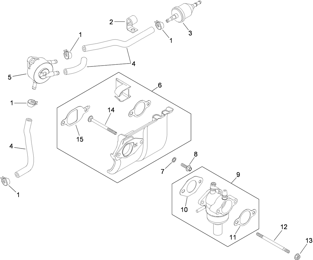 Fuel System Assembly  Kohler SV590-0213