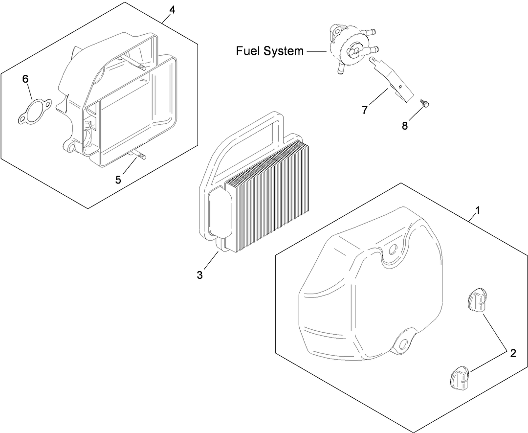 Air Intake and Filtration Assembly  Kohler SV590-0213