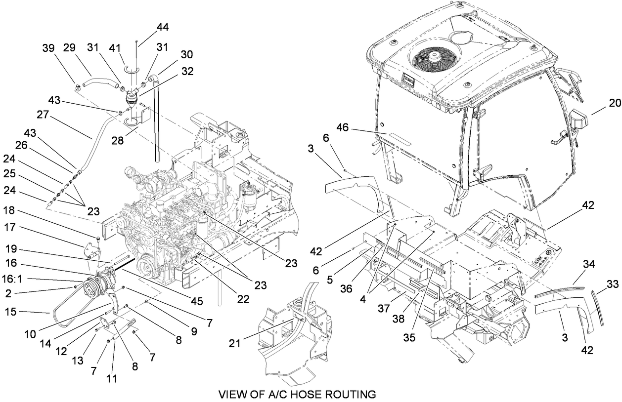 Cab Component and Breather Assembly