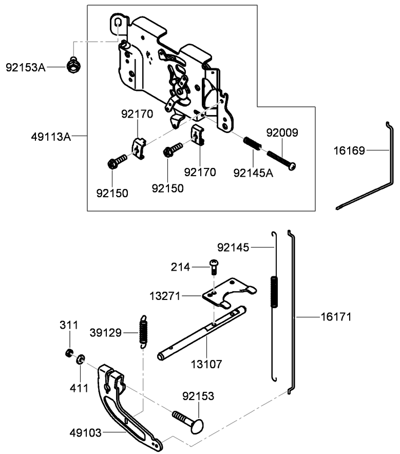 Control Equipment Assembly  Kawasaki FH580V-FS28