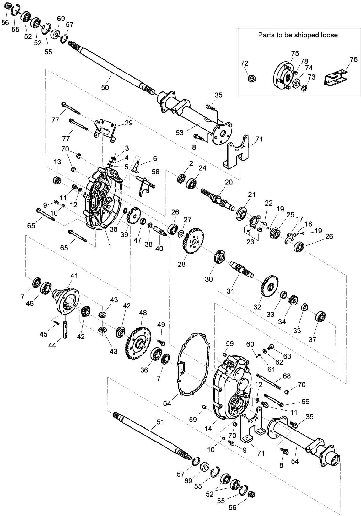 Transaxle Assembly No. 104-6898