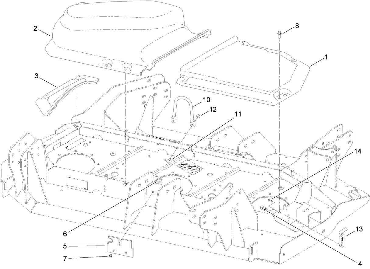 Right Deck  Belt Cover Assembly