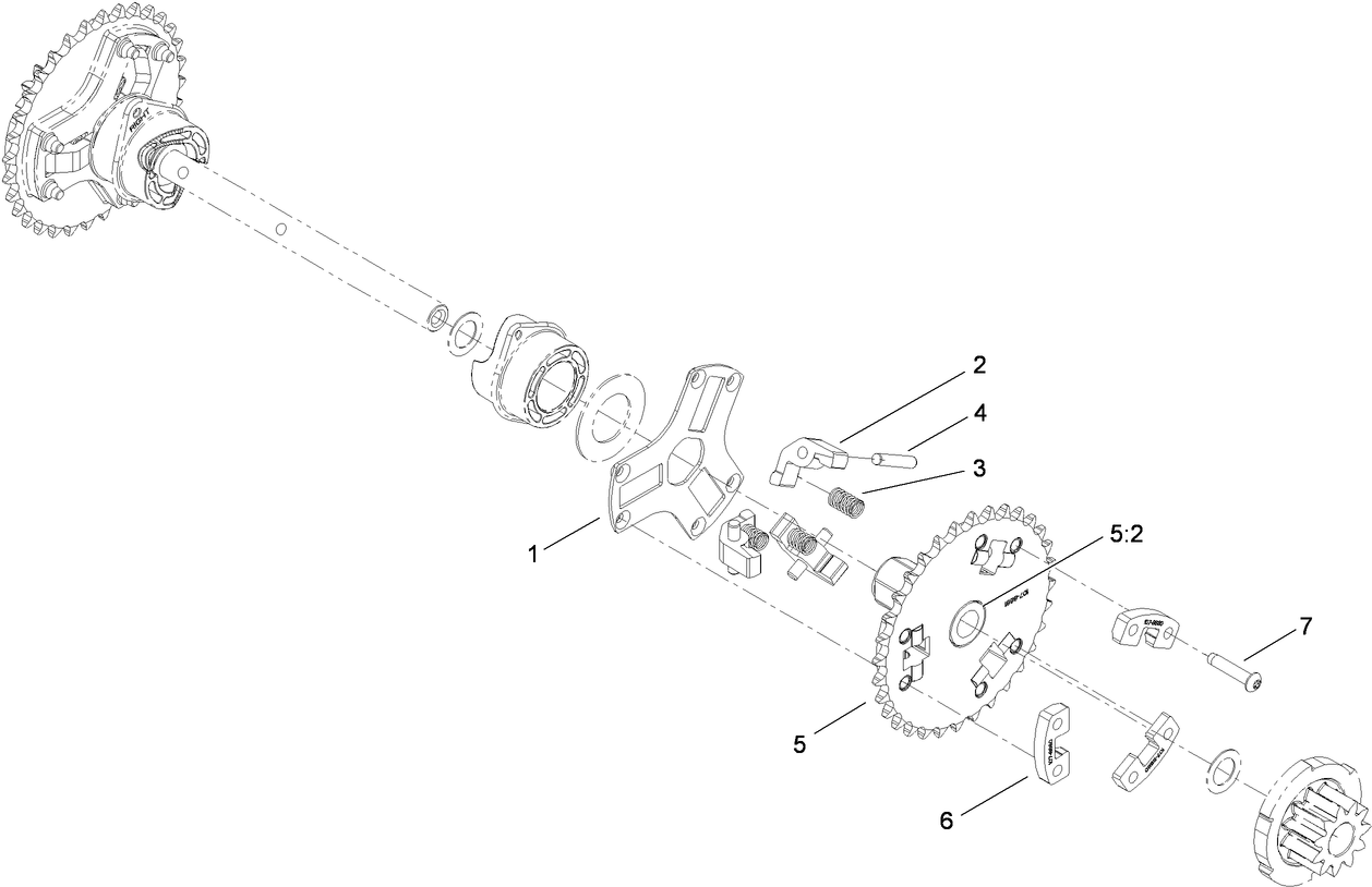 Wheel Clutch Sprocket Assembly