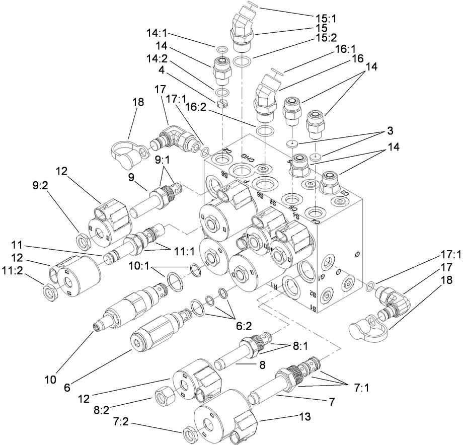 Lift Manifold Assembly No. 119-0061