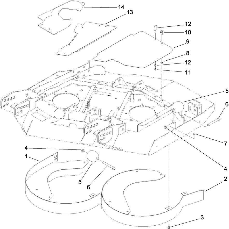 Right Hand Deck Chamber and Cover Assembly