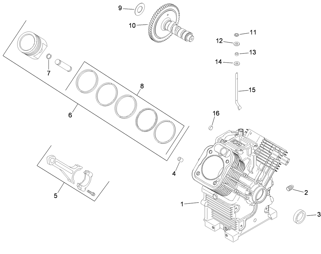 Crankcase Assembly  Kohler CH680-3025A