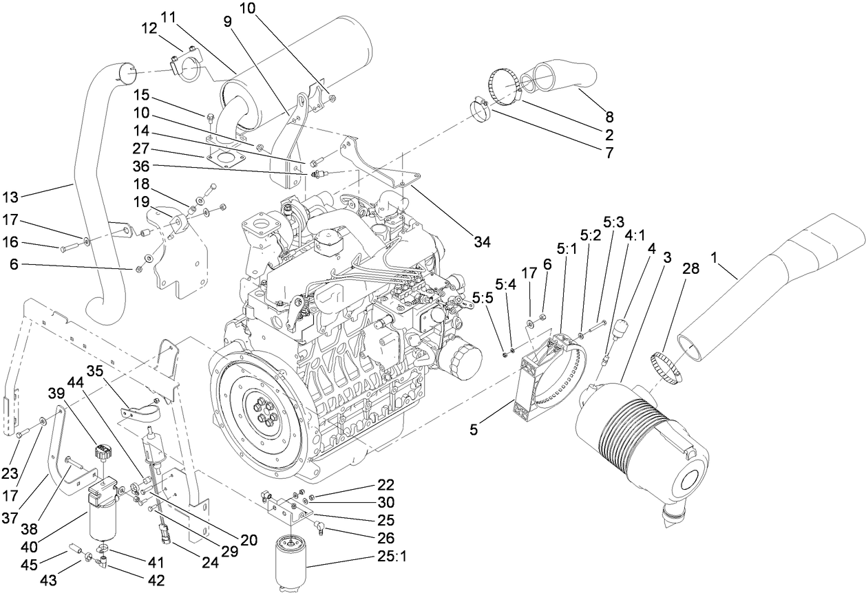 Air Cleaner and Muffler Assembly