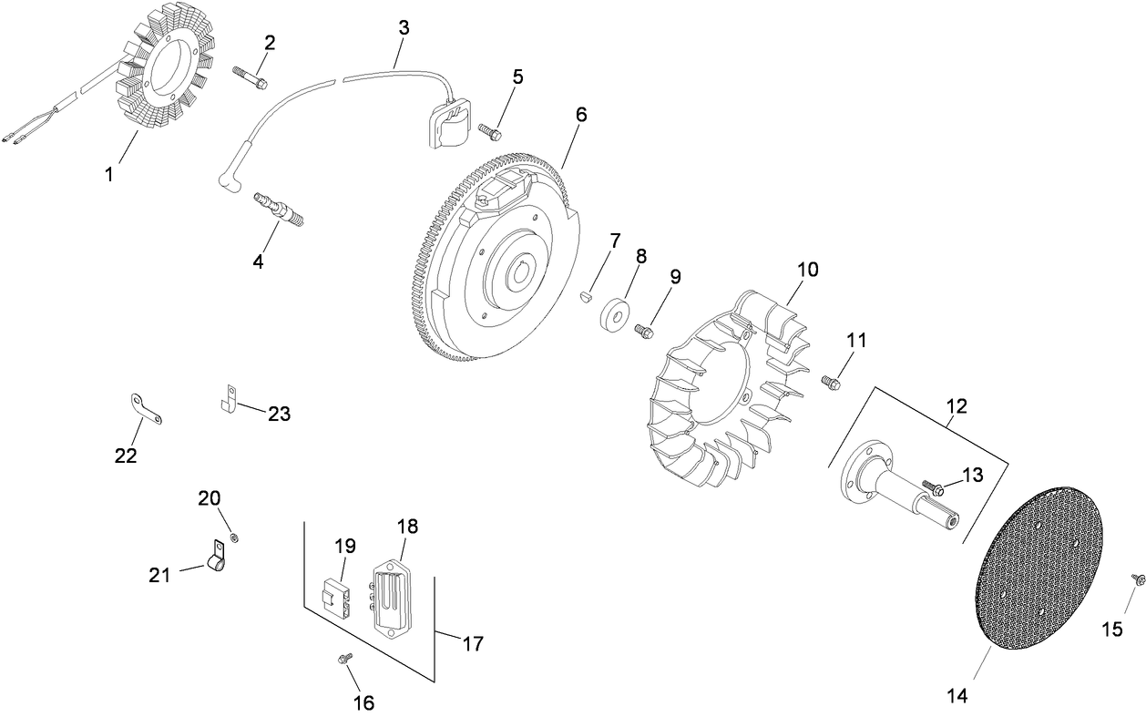 Ignition and Electrical Assembly  Kohler CH680-3025A