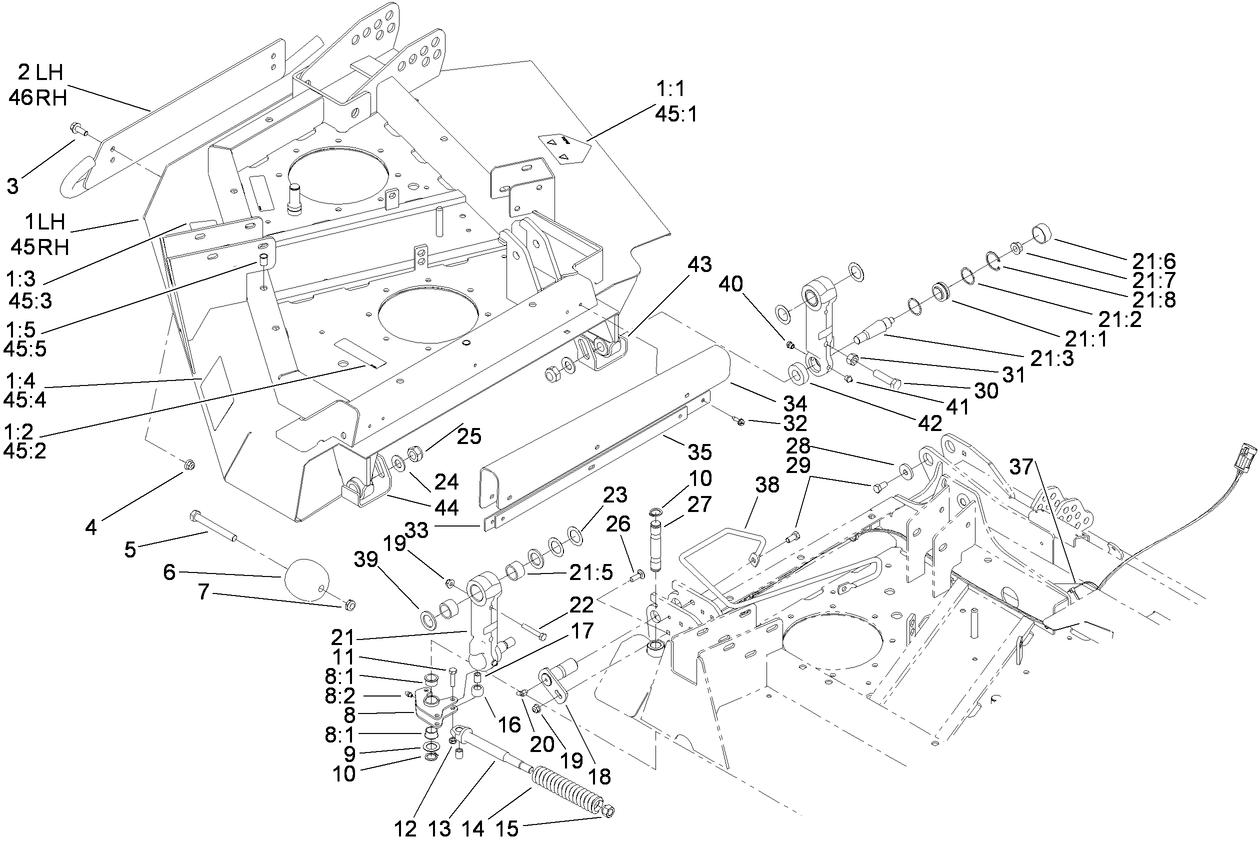 Right Hand and Left Hand Deck Installation Assembly
