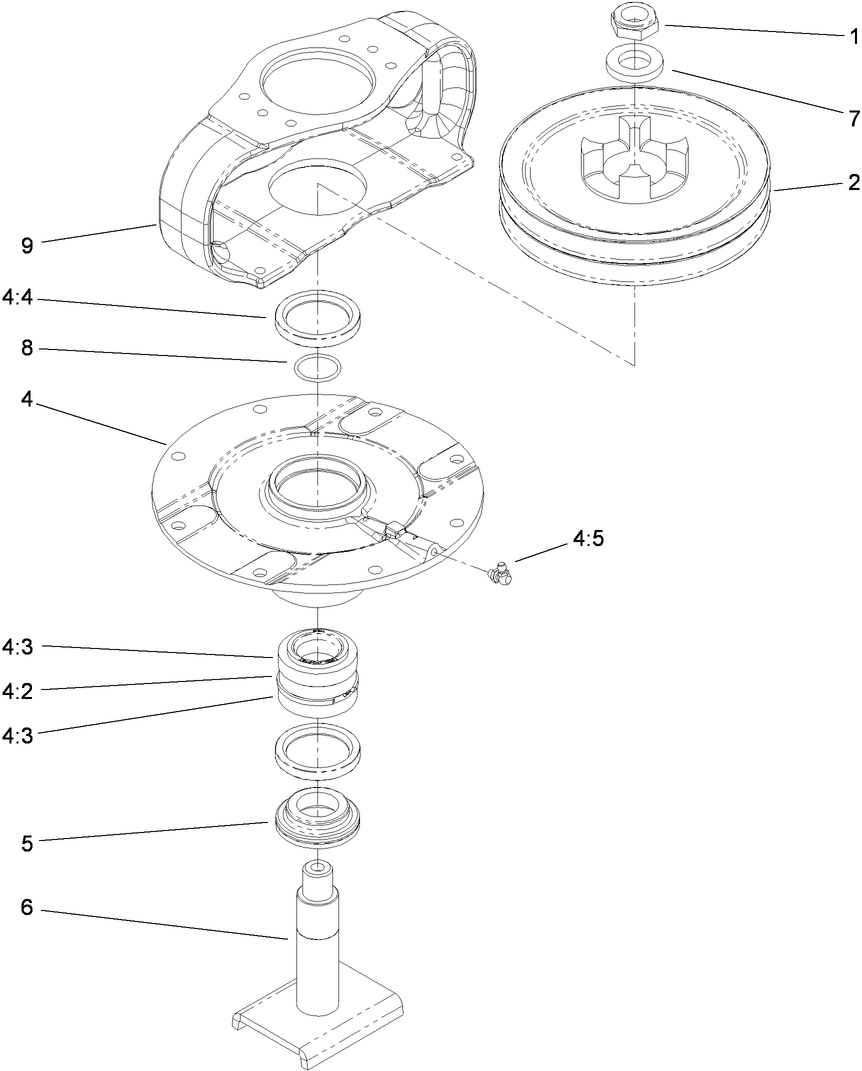 Double Driven Spindle Assembly No. 106-4270