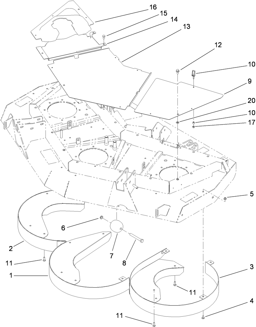 Front Deck Chamber and Cover Assembly