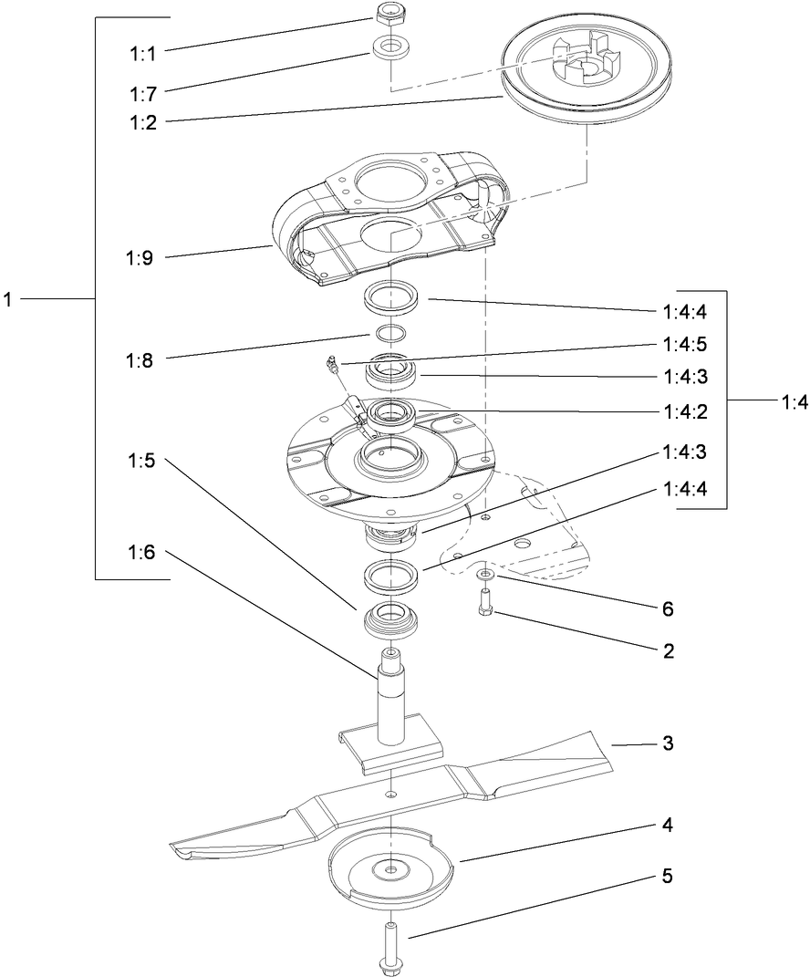Front Deck Spindle Installation Assembly