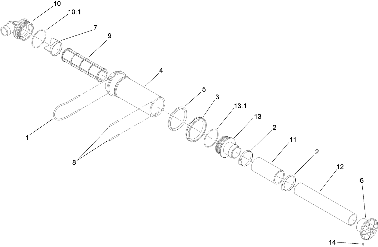 Top Mounted Suction Assembly No. 107-2800