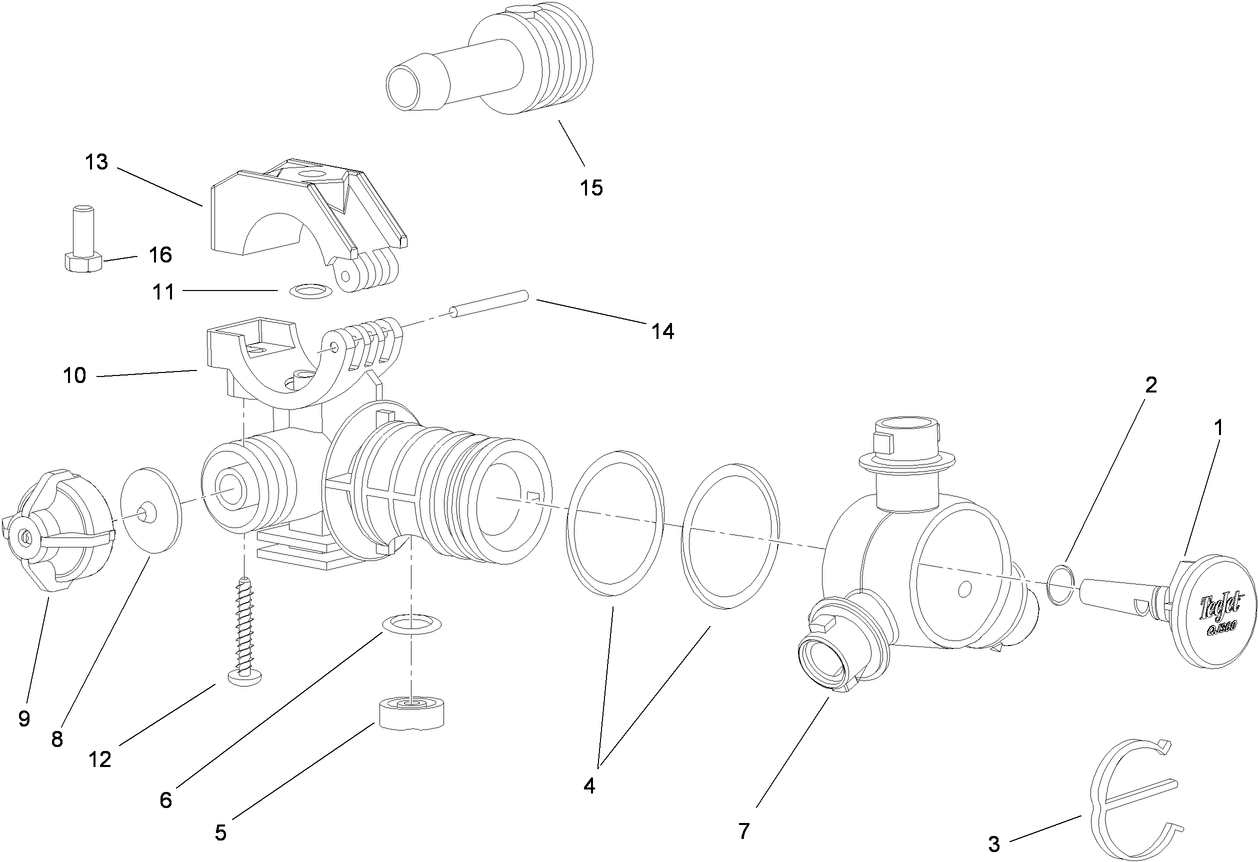 RH Single Body Turret Assembly No. 108-3726