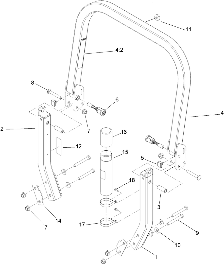 Roll-Over Protection System Assembly No. 116-0231