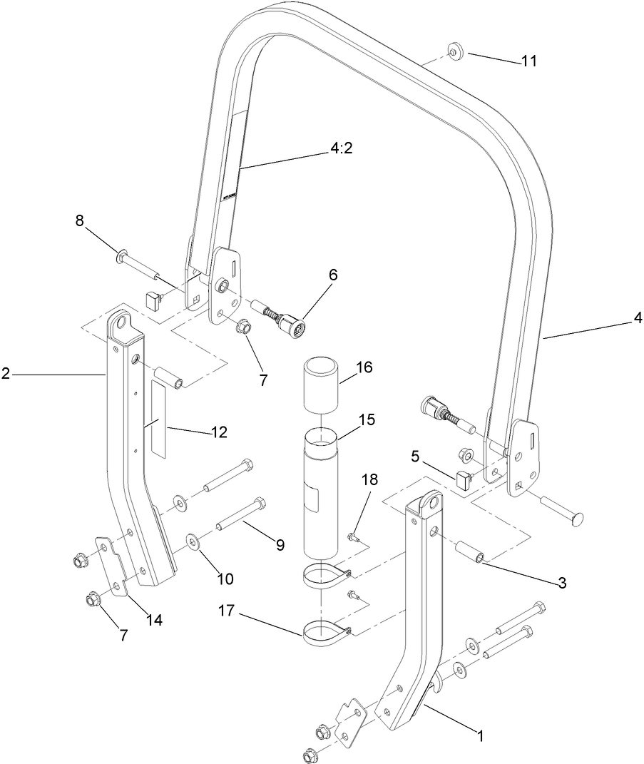 Roll-Over Protection System Assembly No. 116-0232