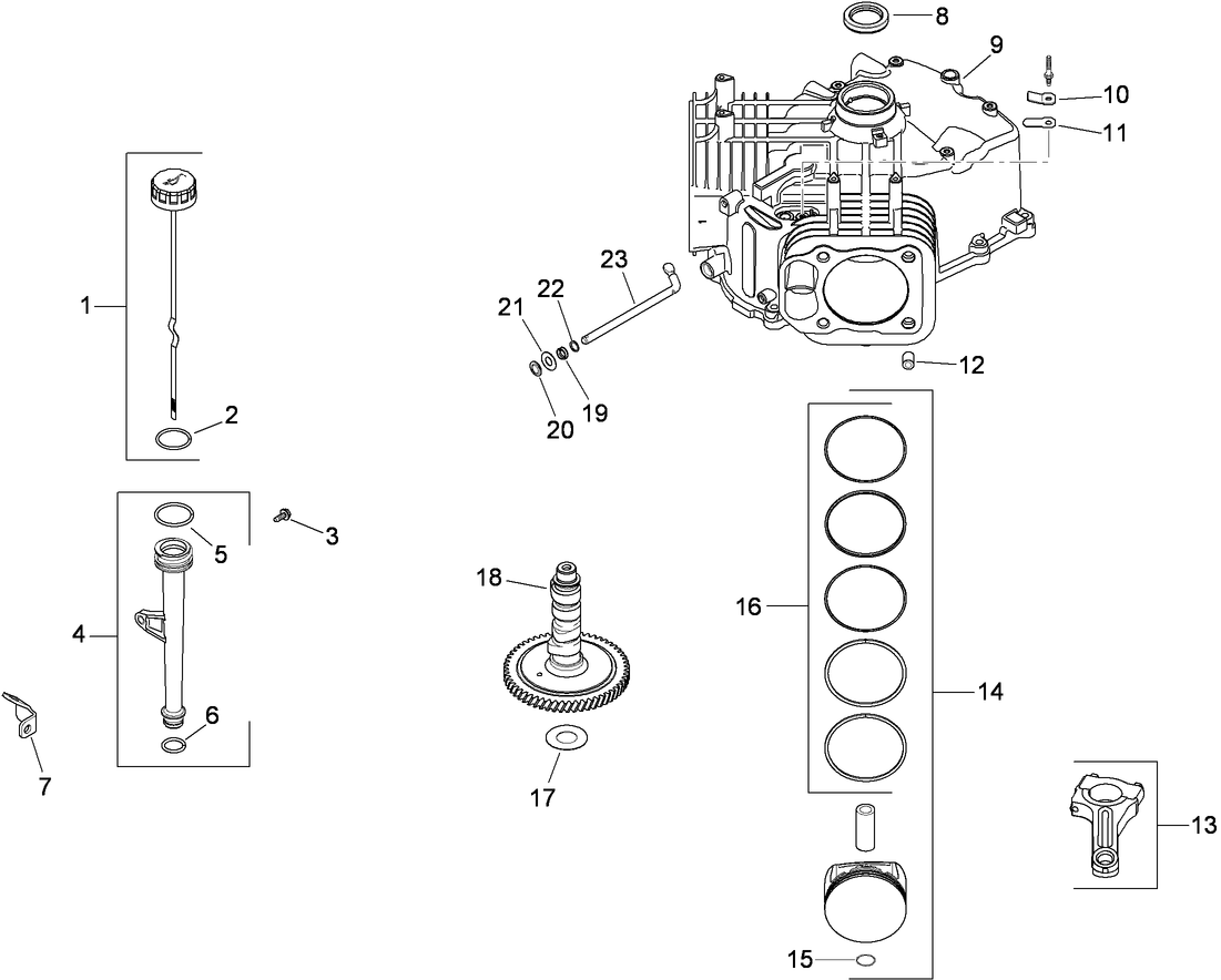 Crankcase Assembly Kohler SV830-0016