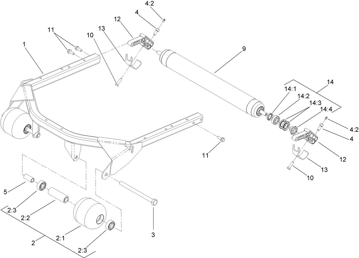 Roller and Carrier Frame