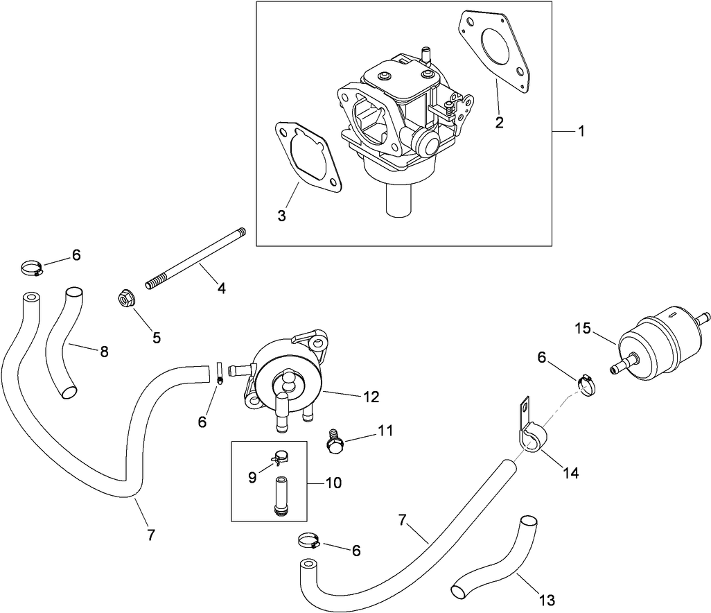 Fuel System Assembly Kohler SV830-0016
