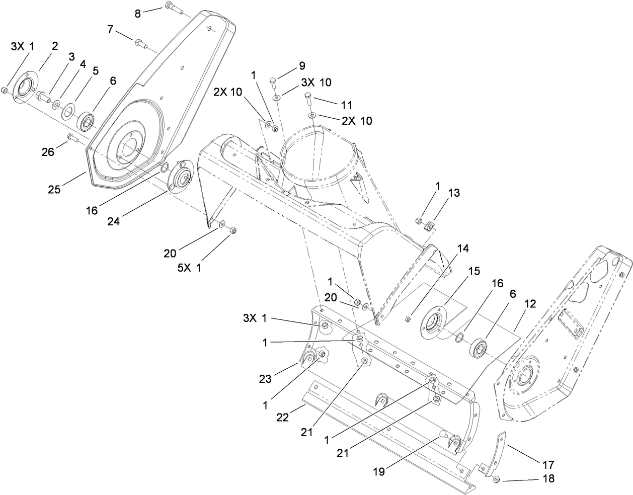 Rotor Housing and Scraper Assembly