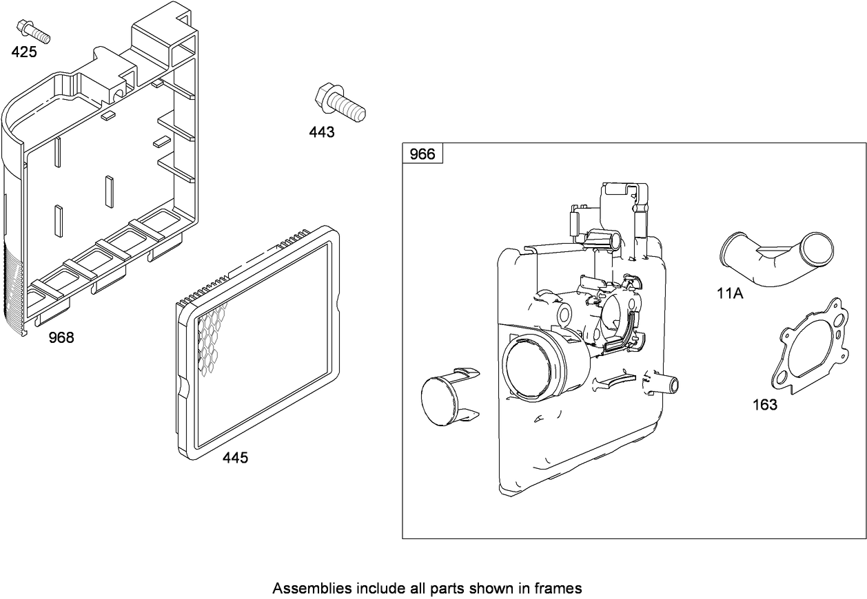 Air Cleaner Assembly  Briggs and Stratton 126L02-0120-F1