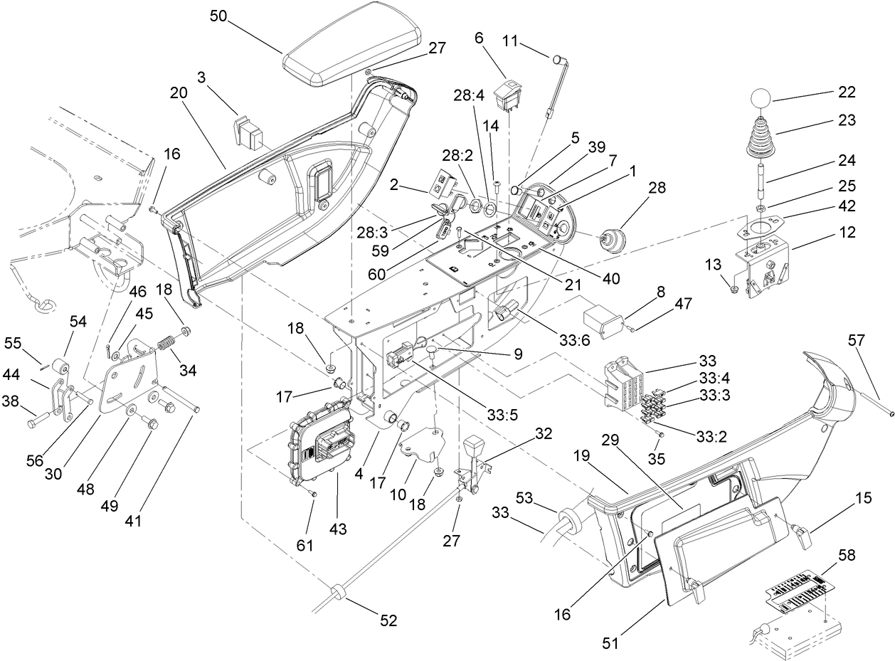 Console and Control Arm Assembly