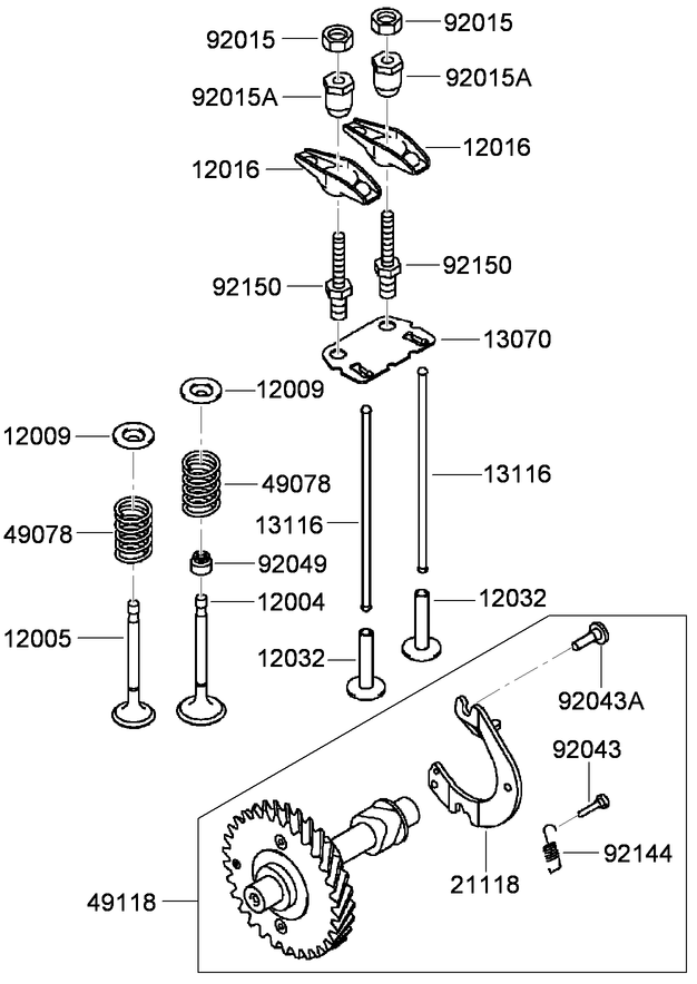 Valve and Camshaft Assembly