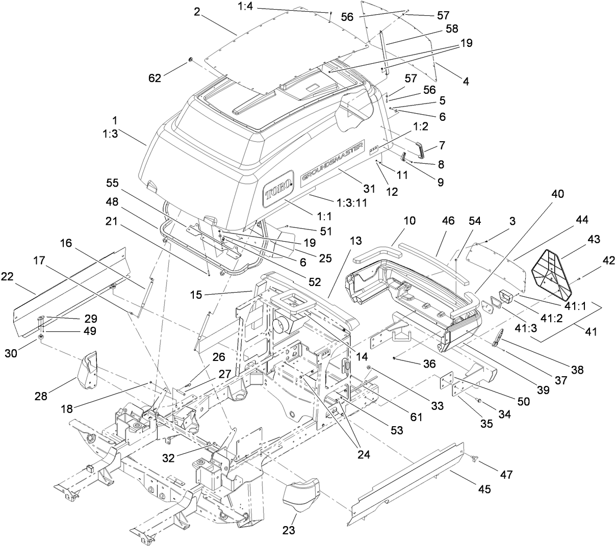 Hood and Bumper Assembly