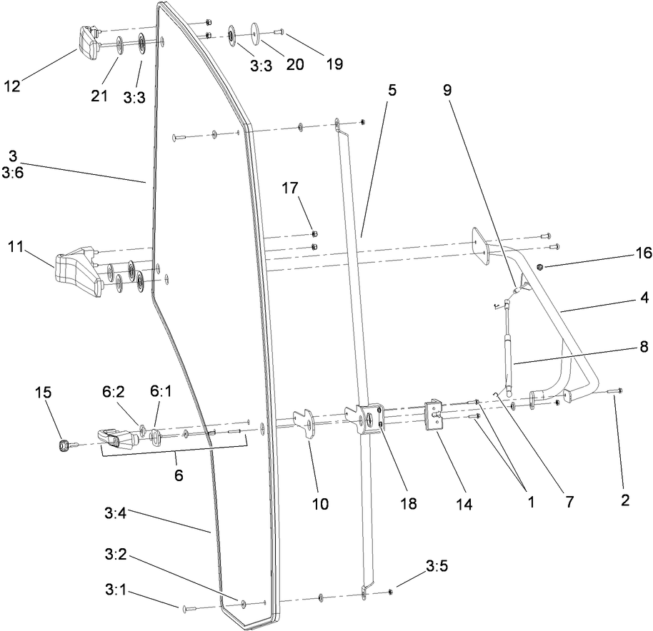 Right Door  Cab Assembly
