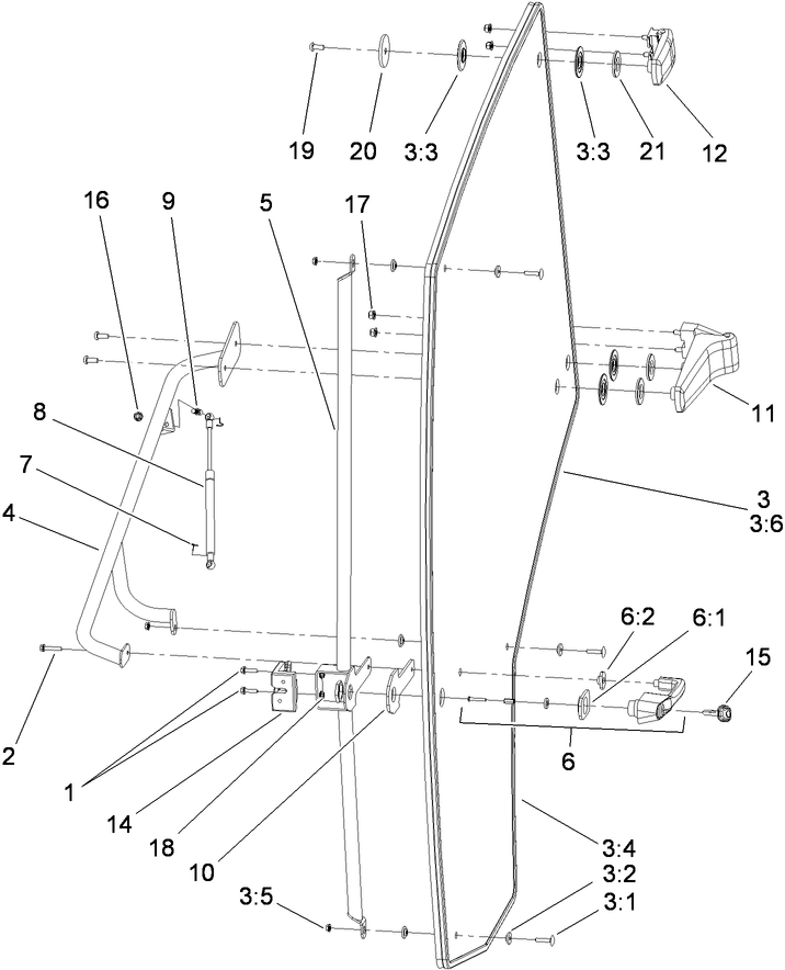 Left Door  Cab Assembly