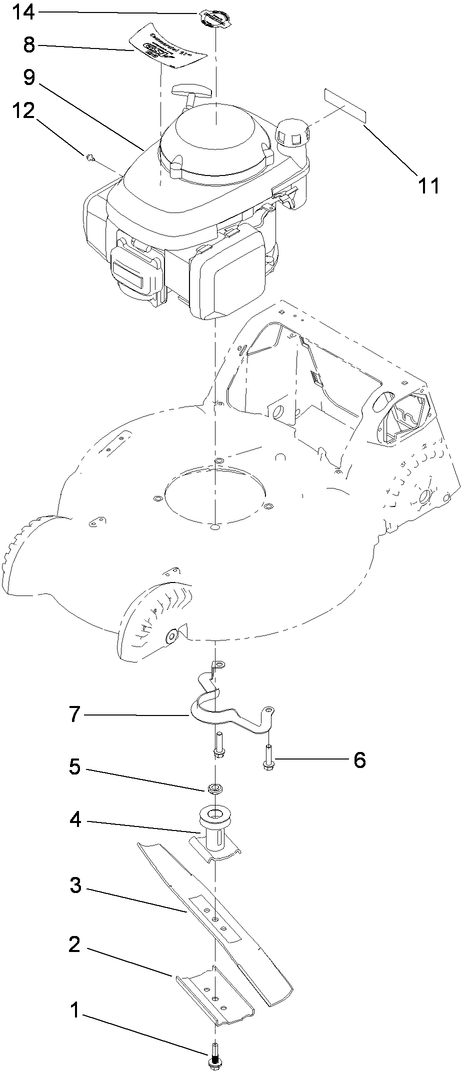 Engine and Blade Assembly