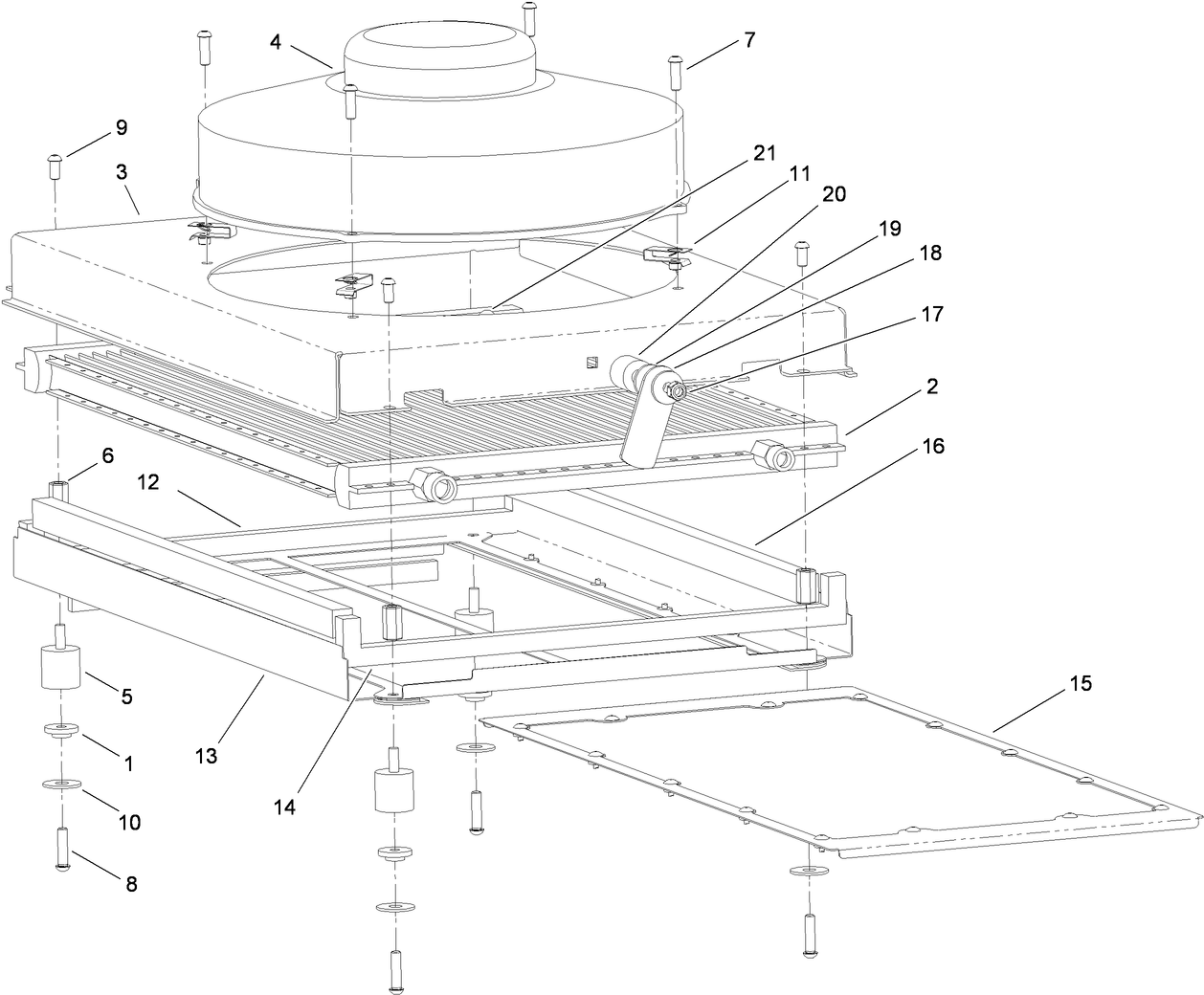 Condenser  Cab Assembly