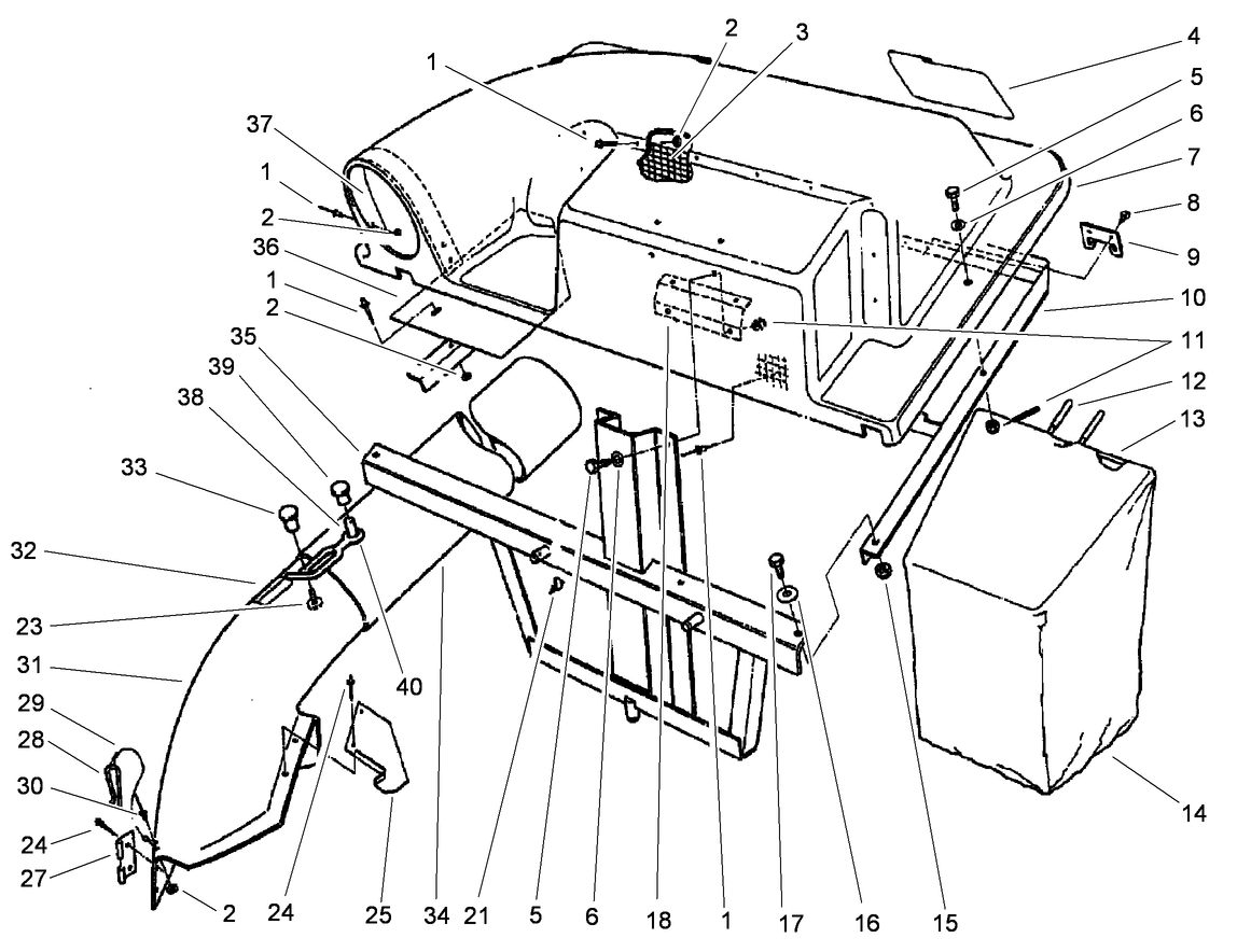 Grass Catcher Assembly