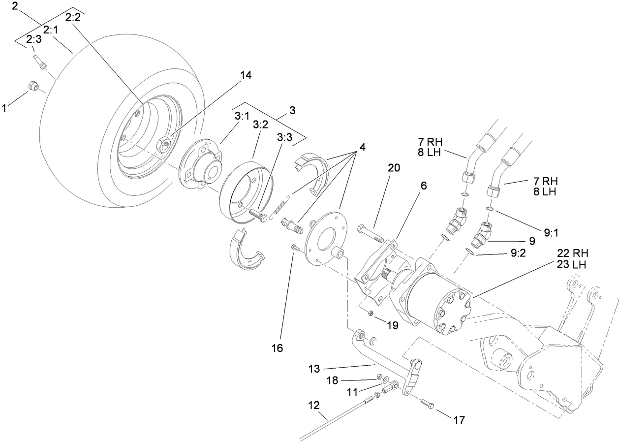 Front Wheel and Brake Assembly
