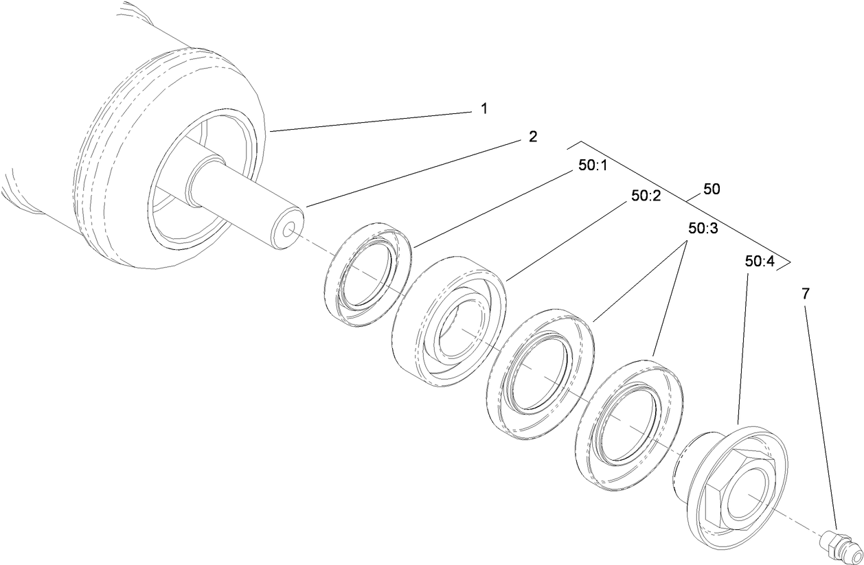 Optional Plastic Shoulder Roller Assembly No. 119-0640