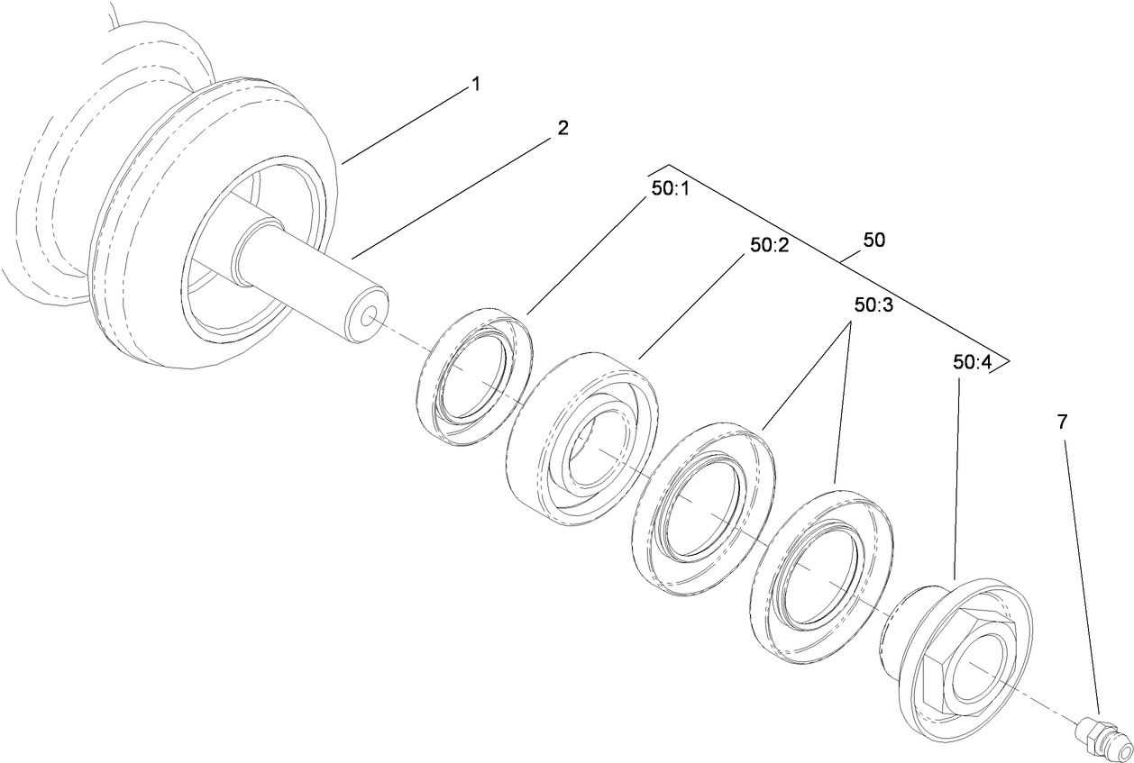 Wiehle Roller Assembly No. 117-0960