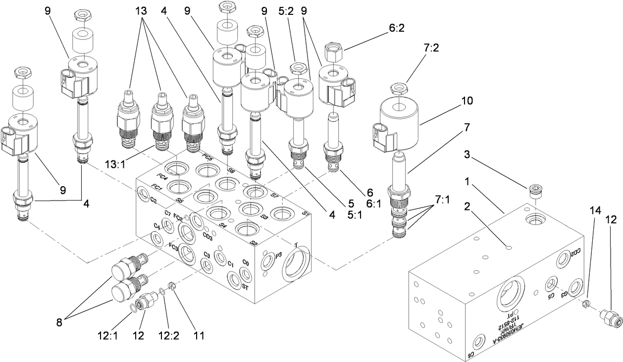Lift Manifold Assembly No. 112-6512
